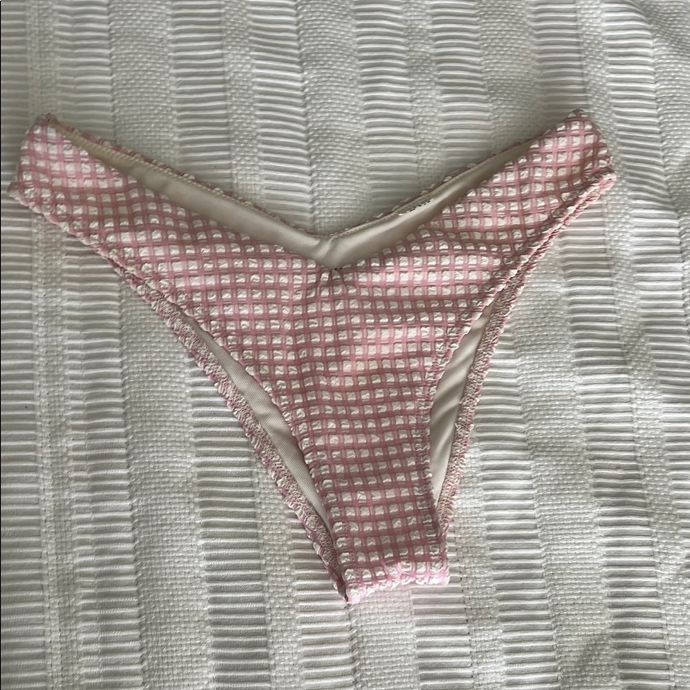 Abercrombie & Fitch Pink and White Low Rise Bikini